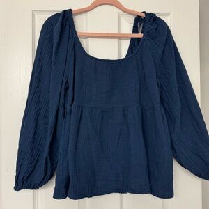 Navy Blue Women's Top